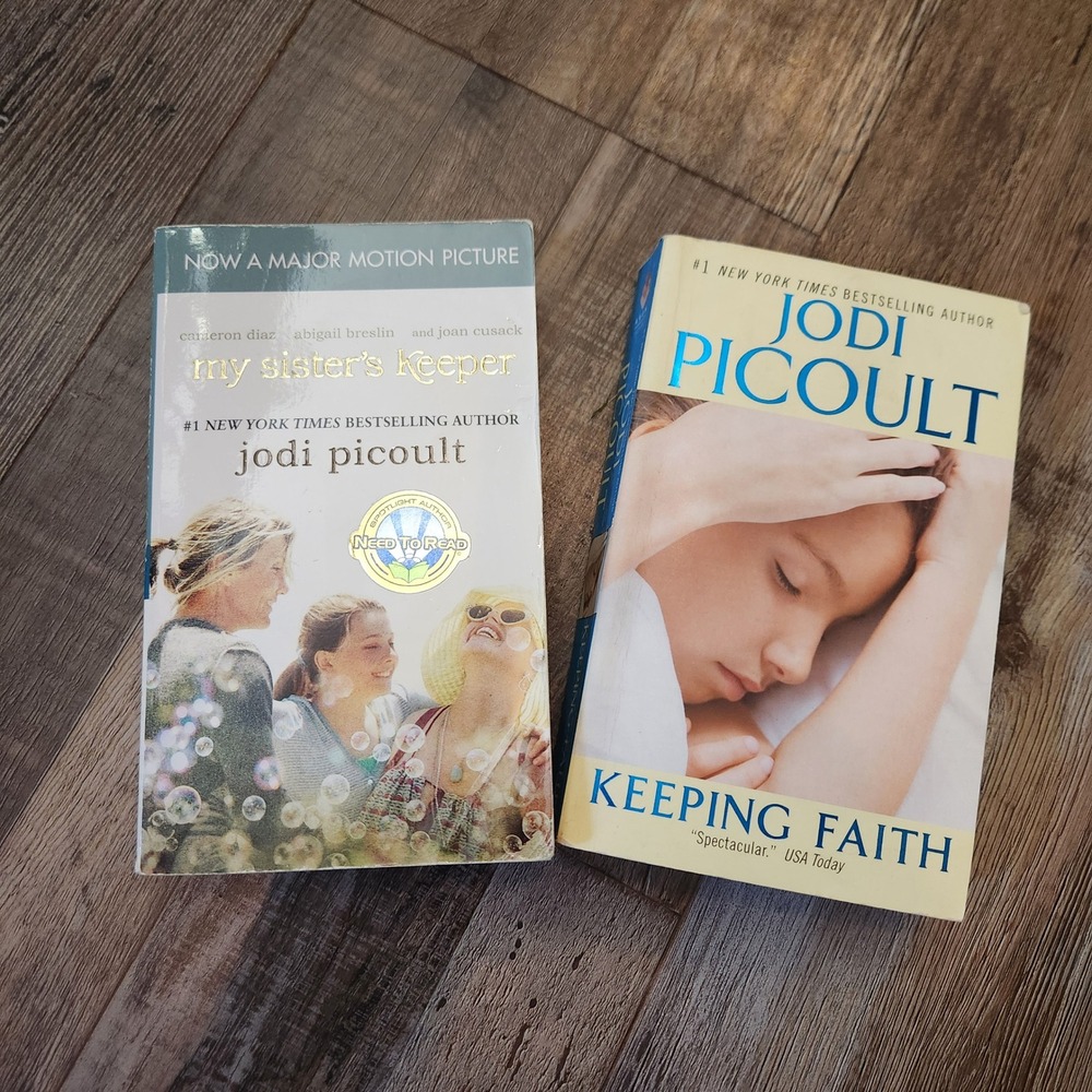 Jodi Picoult Book Lot My Sister's Keeper and Keeping Faith Paperback Bestsellers